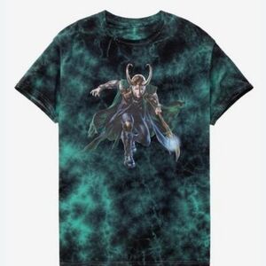 Marvel Infinity Saga Loki Tie-Dye Tee Size Youth L